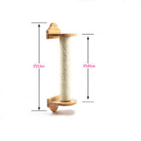 HKM-4618813 Cat Scratch Column Cat Climbing Frame 53cm Sisal and Wood Design для Cats