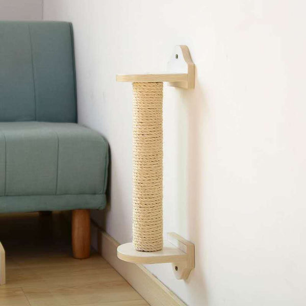 HKM-4618813 Cat Scratch Column Cat Climbing Frame 53cm Sisal and Wood Design для Cats