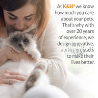 HKM-4619581 Warm Flannel Cat Nest with Automatic Heating - Indoor Pet Insulation Mat - Grey 75x50cm, 90x55cm, 105x70cm