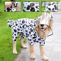 HKM-4619709 All-Weather Four-Legged Pet Raincoat in Dinosaur, Tiger, Bee, and Cow Designs