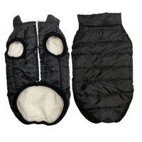 HKM-4619965 Waterproof Windproof Fleece-Lined Dog Vest in Red, Black, Light Blue, and Plaid - Sizes S to XXL