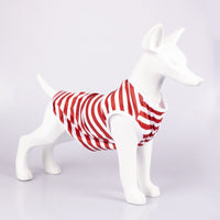 HKM-4621117 Comfortable and Breathable Striped Dog Vest in Various Colors and Sizes
