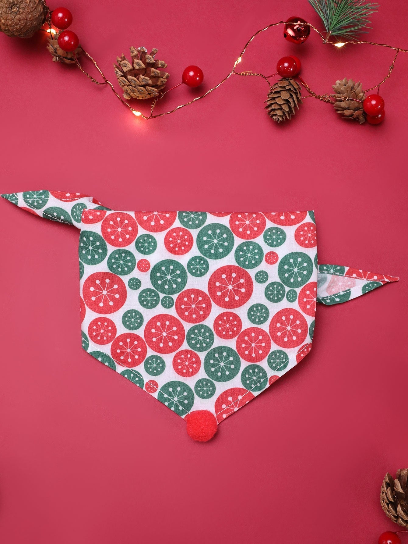 HKM-4622909 Christmas-Themed Dog Bib Accessories Set with Scarves, Bow Ties, and Socks in Various Colors