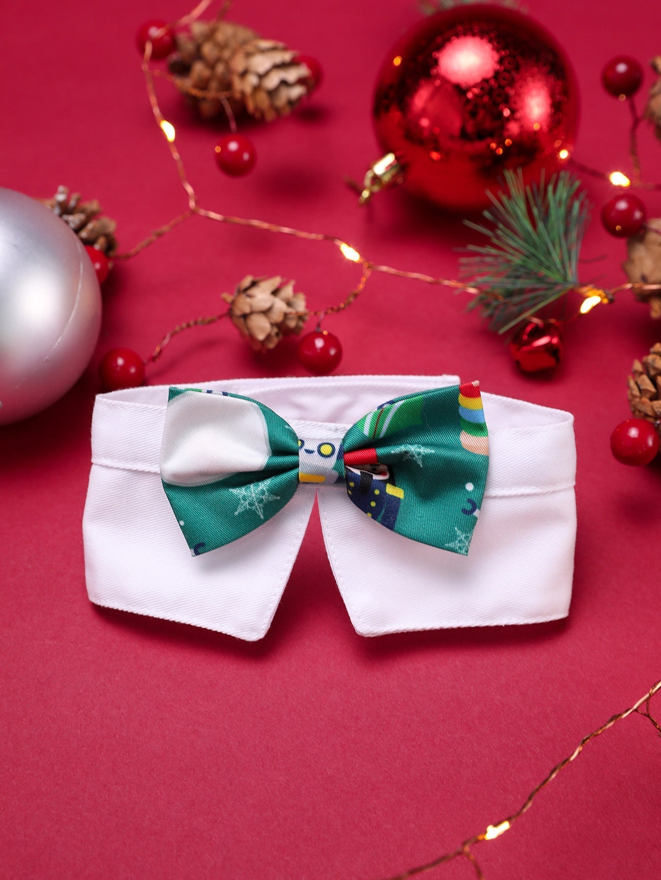 HKM-4622909 Christmas-Themed Dog Bib Accessories Set with Scarves, Bow Ties, and Socks in Various Colors