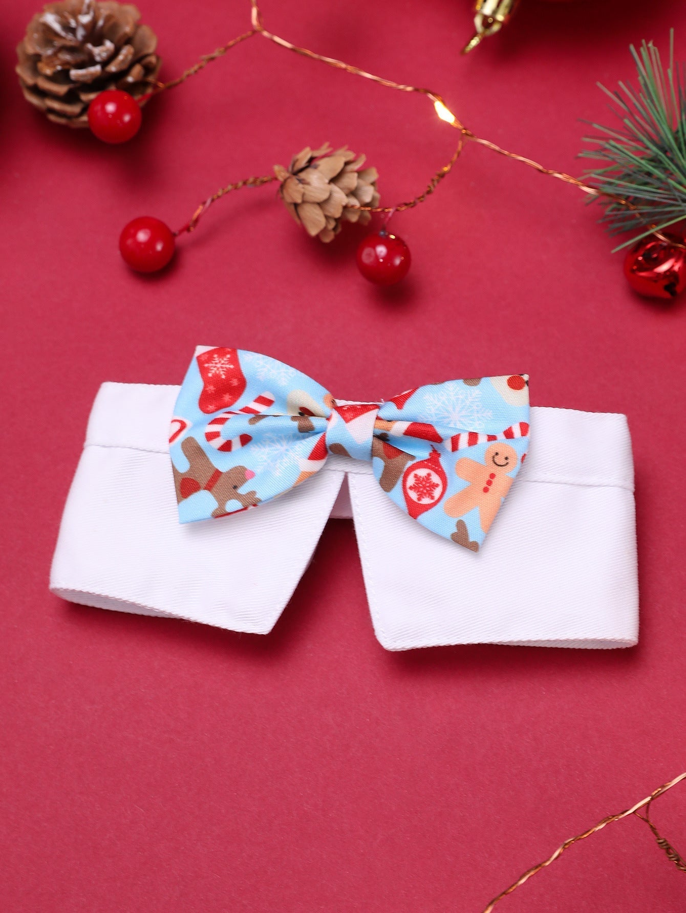 HKM-4622909 Christmas-Themed Dog Bib Accessories Set with Scarves, Bow Ties, and Socks in Various Colors