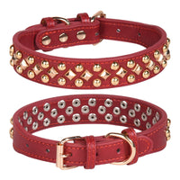 HKM-4623293 Stylish Rivet Leather Dog Collar for Small to Large Breeds