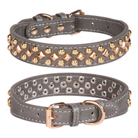 HKM-4623293 Stylish Rivet Leather Dog Collar for Small to Large Breeds