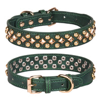 HKM-4623293 Stylish Rivet Leather Dog Collar for Small to Large Breeds