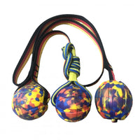HKM-4623933 Camouflage Molar Balls for Pets - 7cm and 9cm Tetherball and Solid Options