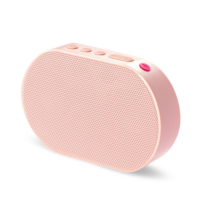 HKM-462483 Bluetooth Wireless Smart Speaker with Built-In Lithium Battery - Available in White, Black, Pink, and Blue
