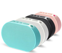 HKM-462483 Bluetooth Wireless Smart Speaker with Built-In Lithium Battery - Available in White, Black, Pink, and Blue