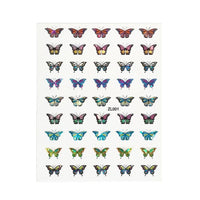 HKM-462483 Holographic Butterfly Nail Art Stickers for Creative Manicure Designs