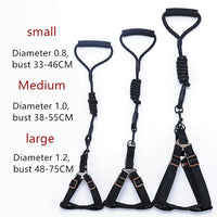 HKM-4625085 Foam Handle Chest Strap and Traction Rope Set for Dogs - Multi-Color Options Available