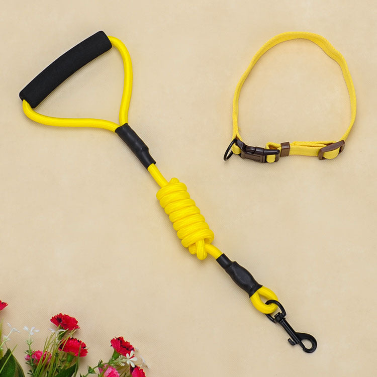 HKM-4625085 Foam Handle Chest Strap and Traction Rope Set for Dogs - Multi-Color Options Available