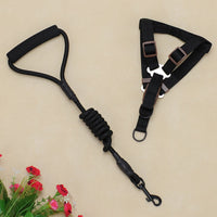 HKM-4625085 Foam Handle Chest Strap and Traction Rope Set for Dogs - Multi-Color Options Available