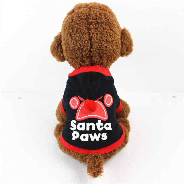 HKM-4626365 Casual Cotton Sweater for Small and Medium Sized Dogs in Red and Black