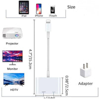 HKM-462675 HDMI Projector Adapter Cable - 1080P Resolution, 0.18m Length, On-Screen Converter in White