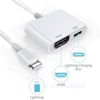 HKM-462675 HDMI Projector Adapter Cable - 1080P Resolution, 0.18m Length, On-Screen Converter in White