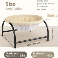 HKM-4628541 Detachable Breathable Pet Hammock Bed for Cats and Dogs – Easy Assembly for Indoor and Outdoor Use