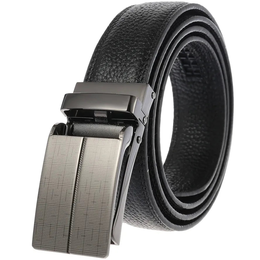 HKM-462867 Automatic Genuine Leather Business Man Belt - Model LY33-1765-5