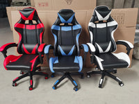 HKM-462867 Gaming Chair with Footrest, PU Upholstery, Nylon Base, and Smooth Wheels