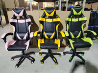 HKM-462867 Gaming Chair with Footrest, PU Upholstery, Nylon Base, and Smooth Wheels