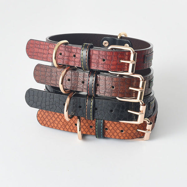 HKM-462995 Labrador Collar for Medium and Large Dogs in Leather – Available in Multiple Colors