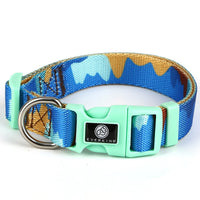 HKM-4630845 Adjustable Nylon Dog Collar and Leash Set with Harness Vest for Small to Large Dogs