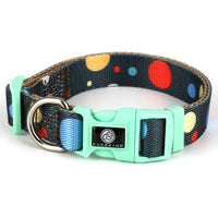 HKM-4630845 Adjustable Nylon Dog Collar and Leash Set with Harness Vest for Small to Large Dogs