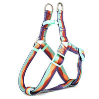 HKM-4630845 Adjustable Nylon Dog Collar and Leash Set with Harness Vest for Small to Large Dogs