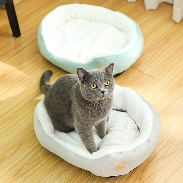 HKM-4631101 Removable and Washable Round Pet Kennel Dog Bed in Multiple Colors and Sizes