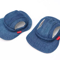HKM-4631613 Pet Denim Cowboy Hat for Sun Protection - Available in Sizes S, M, L