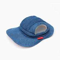 HKM-4631613 Pet Denim Cowboy Hat for Sun Protection - Available in Sizes S, M, L