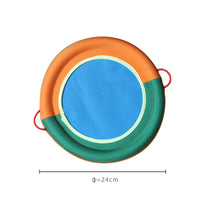 HKM-4631869 Large Dog Interactive Training Toy – Bite-Resistant Linen Frisbee with Sound Paper