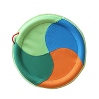 HKM-4631869 Large Dog Interactive Training Toy – Bite-Resistant Linen Frisbee with Sound Paper