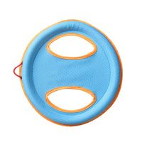 HKM-4631869 Large Dog Interactive Training Toy – Bite-Resistant Linen Frisbee with Sound Paper
