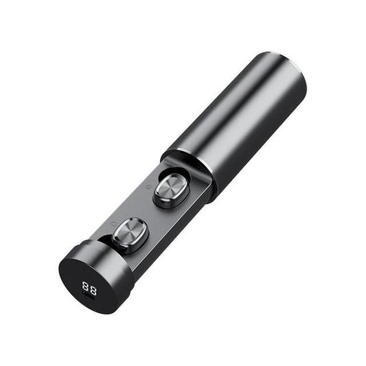 HKM-463187 Bluetooth In-ear Wireless Headset with Digital Display and Multi-point Connection