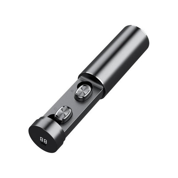 HKM-463187 Bluetooth In-ear Wireless Headset with Digital Display and Multi-point Connection