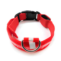 HKM-4633021 Luminous Anti-Lost Dog Collar with Geometric Patterns and Multiple Color Options