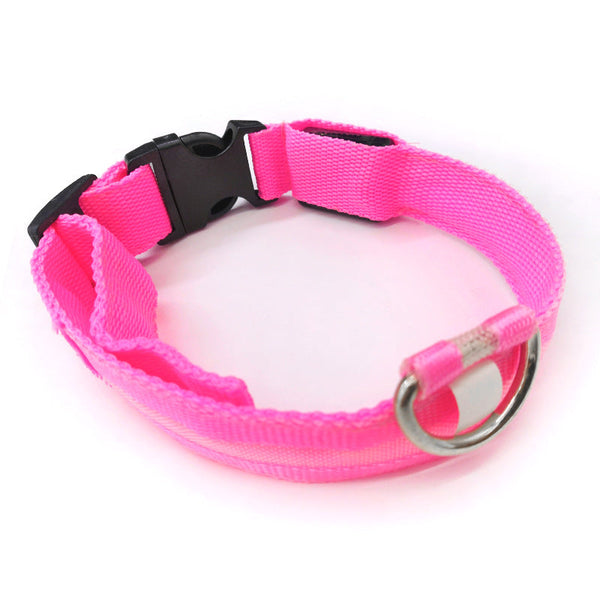 HKM-4633021 Luminous Anti-Lost Dog Collar with Geometric Patterns and Multiple Color Options