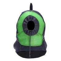 HKM-4633277 Pet Travel Backpack in Rose Red, Green, Blue, Yellow - Mesh Material & High-Quality Leather, Comfortable Size Options
