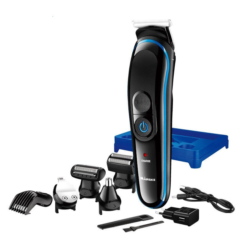 HKM-463571 5-in-1 Men's Electric Hair Clipper with USB Charging, European and American Plug Options
