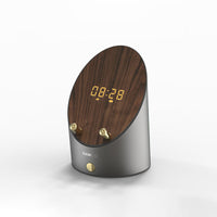 HKM-463635 Portable Bluetooth Speaker with Wireless Alarm Clock and Charging Function, 1000mAh Battery, USB Interface, Aluminum Alloy Design, 6-10 Hours Playtime