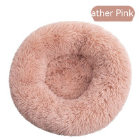 HKM-4636861 Plush Round Washable Dog Kennel for Comfort & Convenience, Multiple Sizes Available