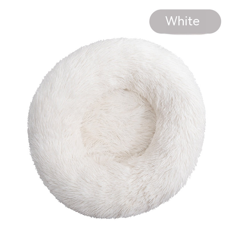 HKM-4636861 Plush Round Washable Dog Kennel for Comfort & Convenience, Multiple Sizes Available