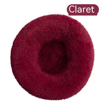 HKM-4636861 Plush Round Washable Dog Kennel for Comfort & Convenience, Multiple Sizes Available