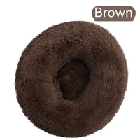 HKM-4636861 Plush Round Washable Dog Kennel for Comfort & Convenience, Multiple Sizes Available