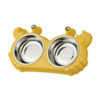 HKM-4636989 Removable Stainless Steel Double Cat Bowl in Vibrant Colors