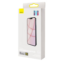 HKM-463699 All Glass Anti Blue Light Tempered Film for iPhone 13 Series - HD Protection and Clean Kit Included