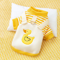 HKM-4637373 Cozy Cartoon Dog Pattern Sweater for Autumn ¨C Yellow & White, Sizes XS-XXL